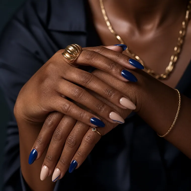 A manicure at the kitchen table